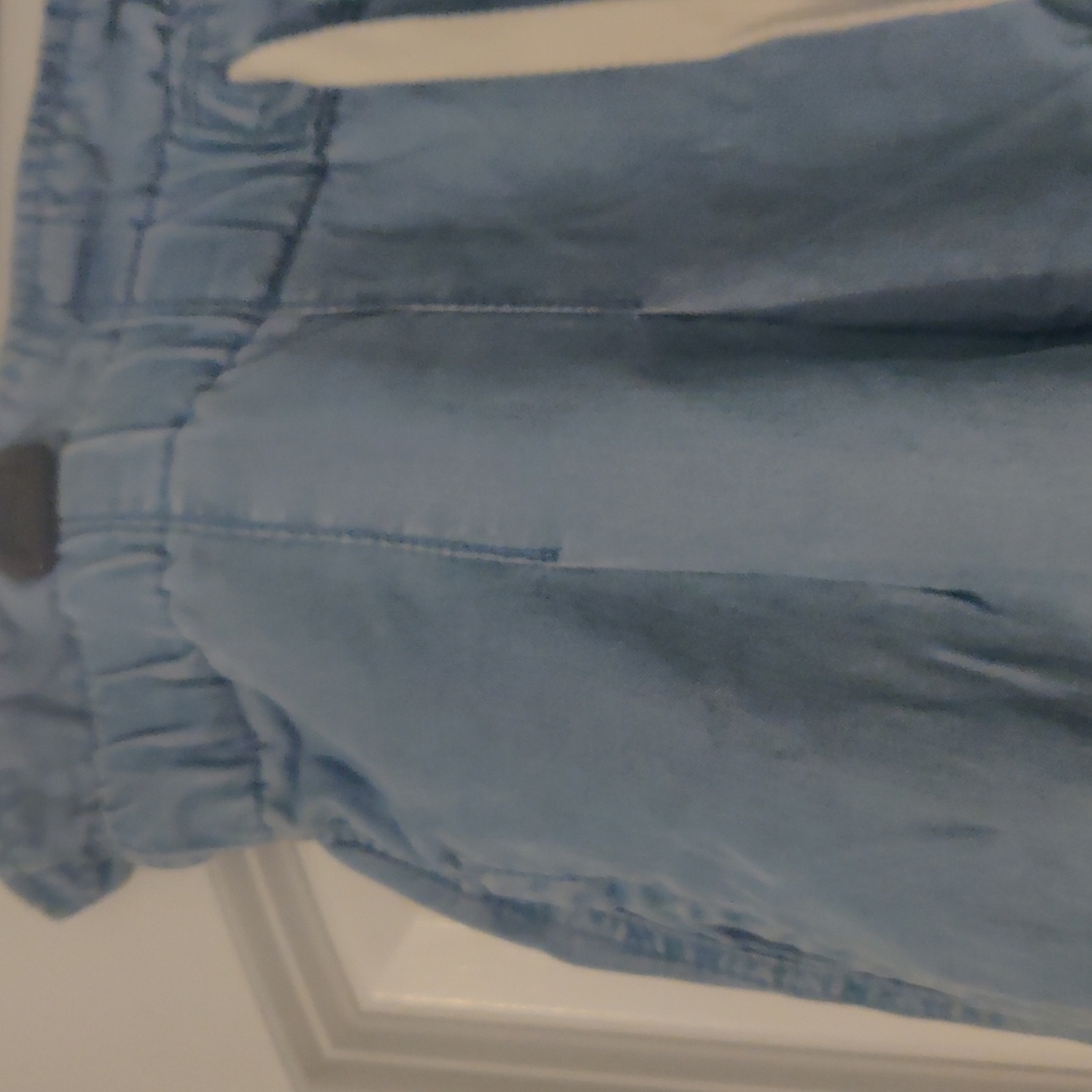 Drawstring chambray pants - Picture 3 of 4